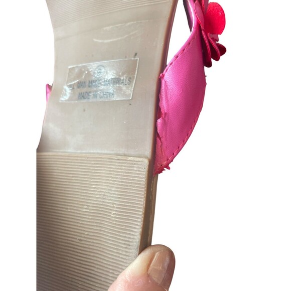 Misbehave Cesare 11 Fuchsia Flower Sandals Size 9 rhinestone fairy whimsical sum - Picture 9 of 11